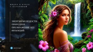 Видео о курсе ЭНЕРГИЯ МОЛОДОСТИ: ПРИРОДНОЕ ОМОЛОЖЕНИЕ БЕЗ ИНЪЕКЦИЙ