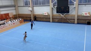 Смешанная пара 14+ лет, Симороз Виктория и Куликов Максим, МАУ ДО СОШ №1, Балансовое упражнение