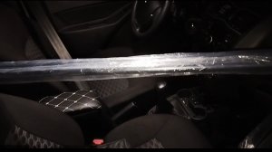 ВАЗ 2190 Лада Гранта. Погрузка 3м труб (мебельных) для перевозки. Вариант размещения в кузове седан