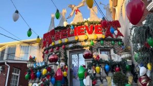 США. Рождественская прогулка в Дайкер-Хайтс, Бруклин в Нью-Йорке