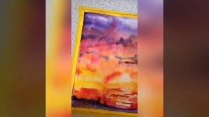 Мастер-класс преподавателя Малахаевой Е. Д. на тему: «Акварельный морской пейзаж»