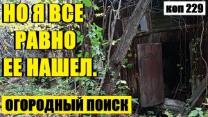 или ЧТО ЕЩЕ СКРЫТО ПОД ГРУНТОМ НА ОГОРОДЕ. коп 229