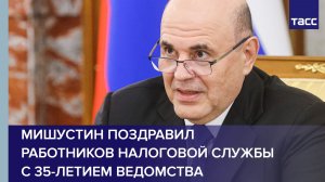 Мишустин поздравил работников налоговой службы с 35-летием ведомства