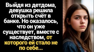 ИСТОРИЯ ИЗ ЖИЗНИ/Выйдя из детдома, девушка решила открыть счёт в банке, но оказалось, что уже есть