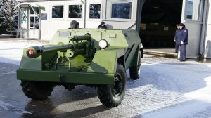 Прибытие САУ КСП-76 на экспозицию, Технический центр парка "Патриот", 16 ноября 2025