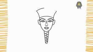 Как нарисовать маску Тутанхамона