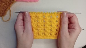 Ажурный и объёмный узор спицами ⚜️