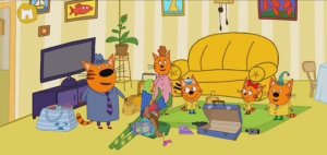 Три Кота Мультфильм Путешествие котят