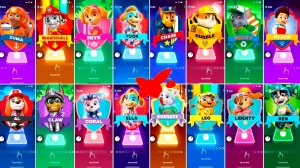 Мультики для Детей Щенячий Патруль Tiles Hop - ЗУМА, МАРШАЛЛ, СКАЙ, ТРАК,ГОНЩИК, КРЕПЫШ, РОККИ