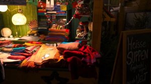 Германия - Рождественская магия Дрездена Главная площадь Ноймаркт Вечер