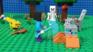 лего майнкрафт не удачный день стива