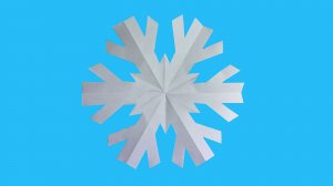 Как сделать снежинку из бумаги. Легкий способ как сделать снежинку. Новогодняя поделка