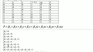 Многочлен полином Жегалкина Метод неопределенных коэффициентов Метод треугольника Паскаля