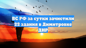ВС РФ за сутки зачистили 22 здания в Димитровке ДНР