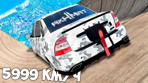 Спуск с горы без тормозов на чит тачках в ГТА 5! Эксперимент в GTA 5 Online