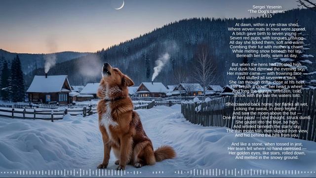Sergei Yesenin  “The Dog’s Lament”  1915