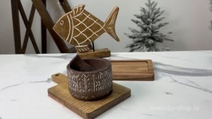 Ступка с пестиком МАГИЯ ПРЯНОСТЕЙ, древесина манго, 10х7 см, A65005540