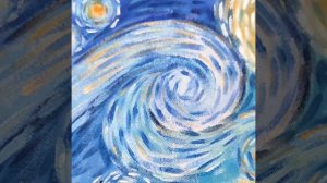 Роспись куртки "Ван Гог и Звёздная ночь"