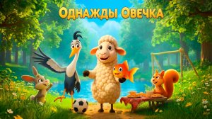 Однажды Овечка — добрая мультяшная история | Детская песенка