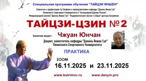 ТАЙЦЗИ-ЦЗИН №2 с заместителем заведующего кафедрой "Даоинь Яншен Гун" доцентом Чжуан Юнчаном 11.2025