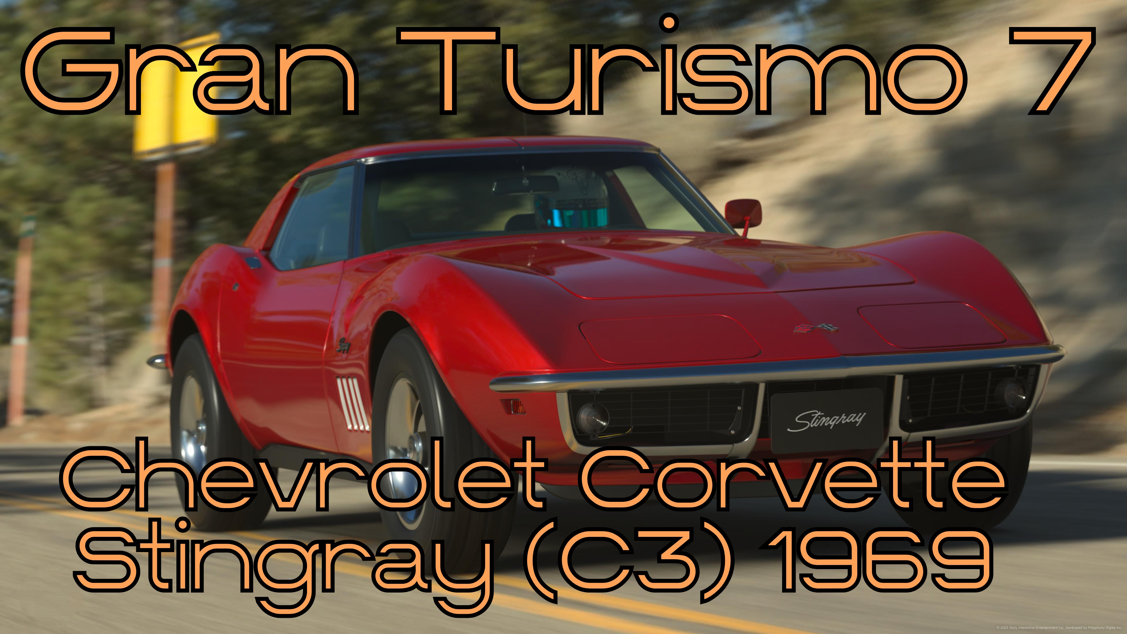 Chevrolet Corvette Stingray 1969 — золотая эра моторов в мире Gran Turismo 7 🌍⚡️