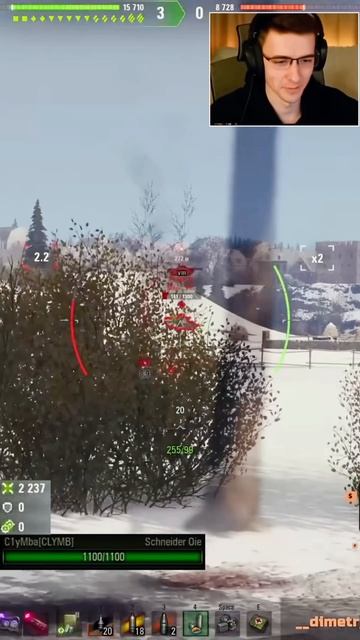 SCHNEIDER 105 DCA OIE – ЛУЧШИЙ БОЙ КЛУМБЫ #shorts #c1ymba #клумба #wot #миртанков