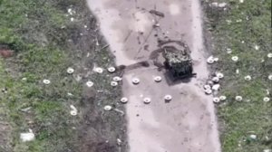 Очистка дороги от мин. СВО.