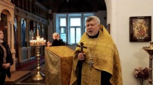 22.11.2025
Проповедь о. Валентина после Молебна святому Уару о некрещеных усопших.