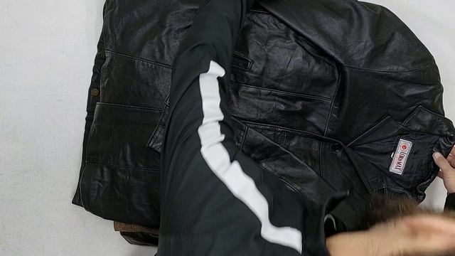 Куртки кожаные  секонд оптом 10 пак