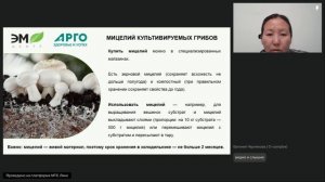 ЭМ-технологии при культивировании грибов