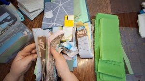 Намечается новое покрывало. Всё готово, осталось только шить.