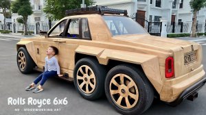 Построил 6*6 Rolls Royce Phantom для сына.
