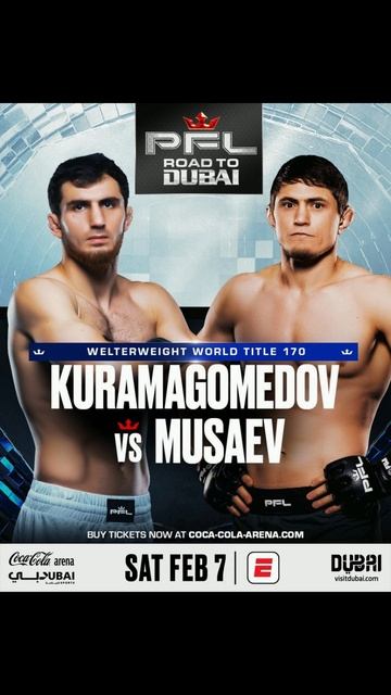 Титульный бой PFL: Курамагомедов VS Мусаев 07.02.2026 #shorts #курамагомедов #мусаев #mma #pfl
