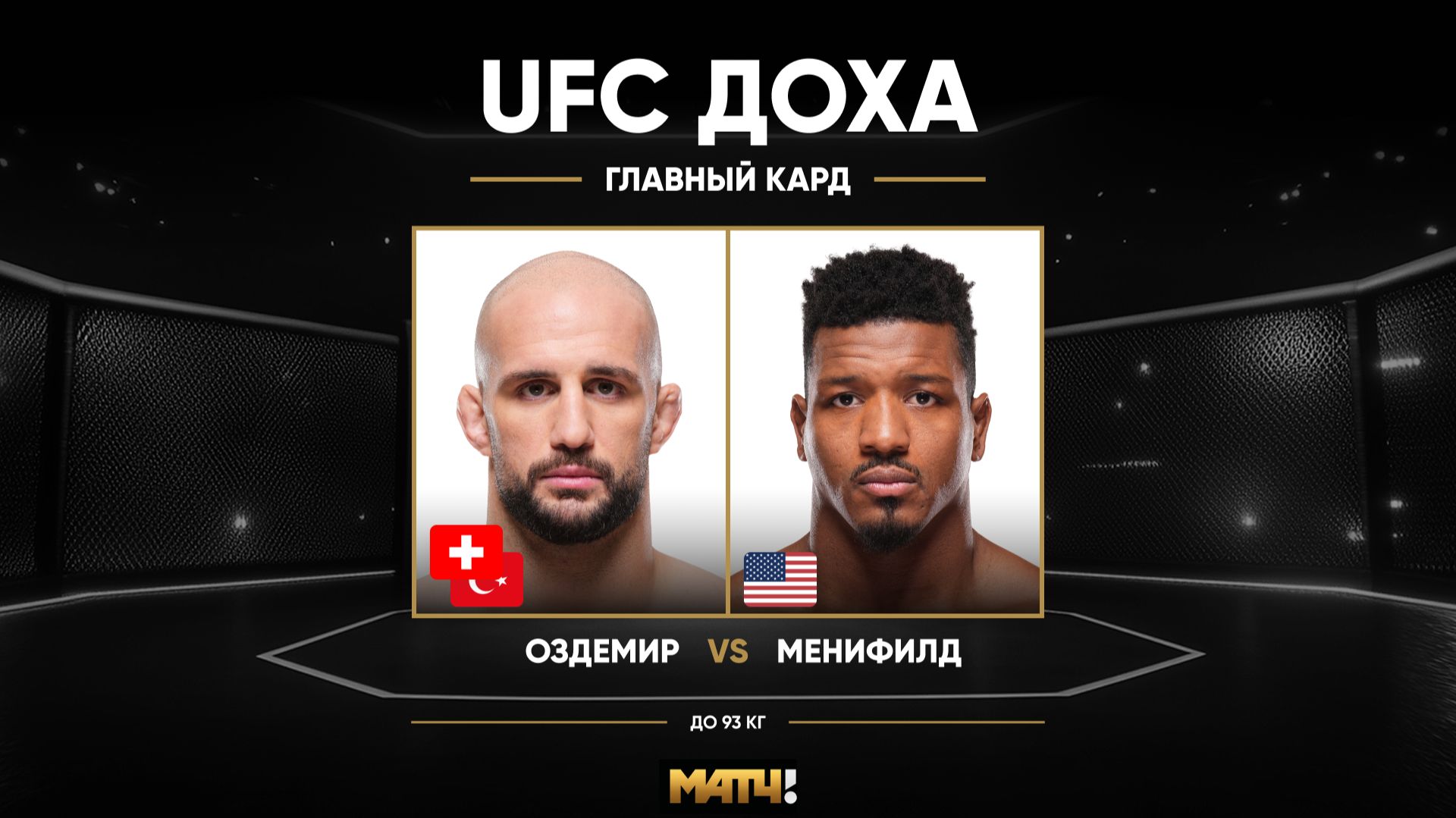 Волкан Оздемир vs Алонзо Менифилда (видео). UFC Fight Night. MMA/Единоборства
