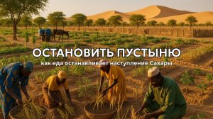Как еда останавливает наступление пустыни Сахара