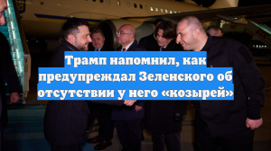 Трамп напомнил, как предупреждал Зеленского об отсутствии у него «козырей»