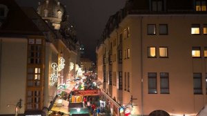 Дрезден 🎄 Самая старая ярмарка Германии Штрицельмаркт Вечерняя прогулка