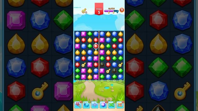 Jewel Legend 175 и 176 уровень три в ряд
