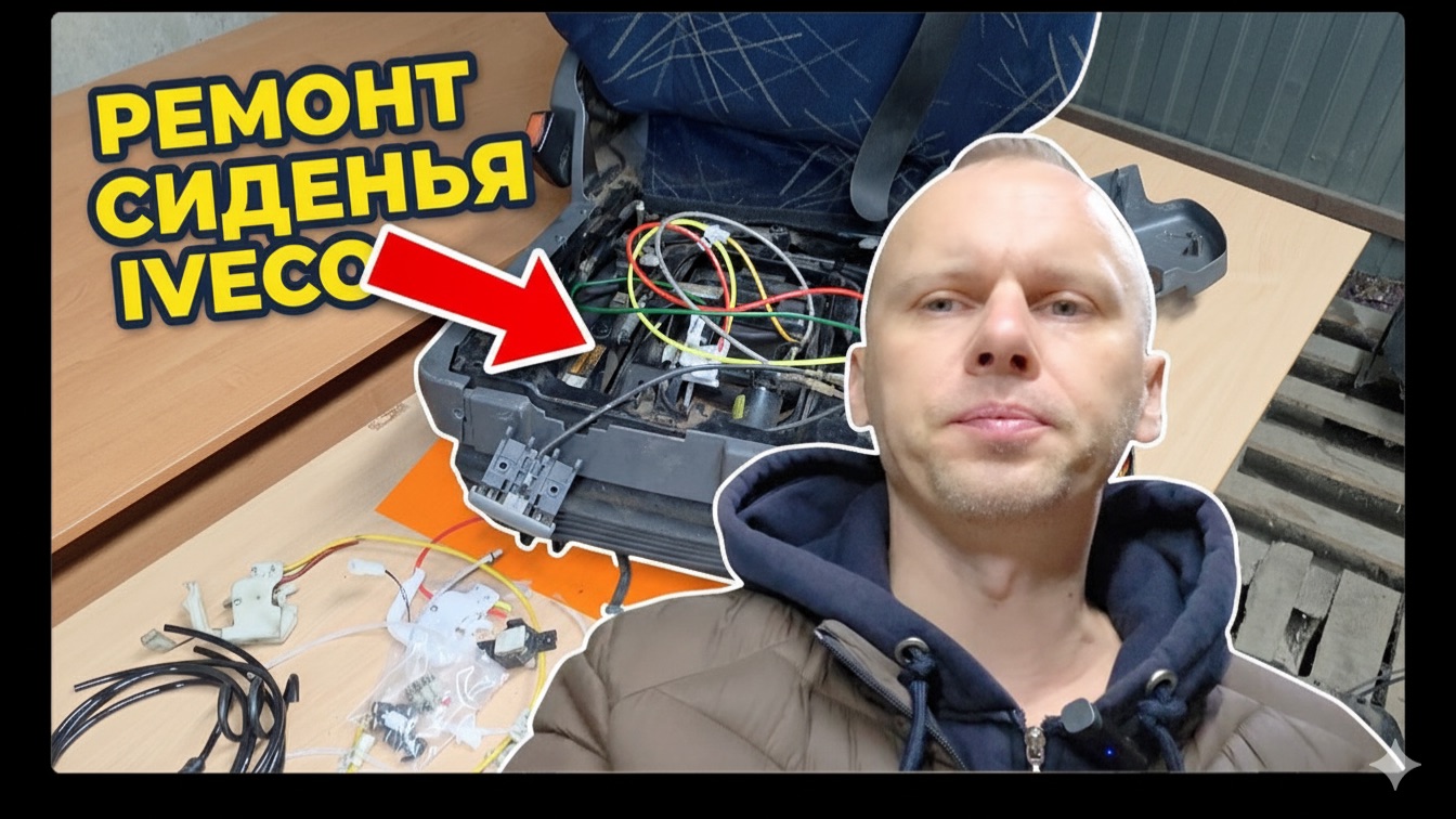 Ремонт сидения IVECO своими руками. Подробная инструкция по восстановлению. смотреть онлайн