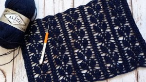 МК Узор для палантина крючком