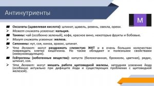 Часть 7. Антинутриенты