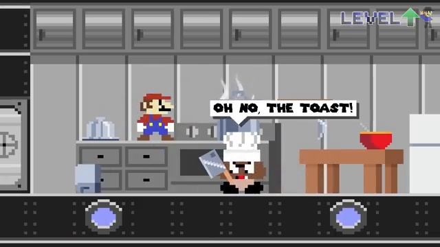 Level UP Mario vs Bowsers Mega Submarine