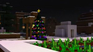 Новогодняя ель в Майнкрафт