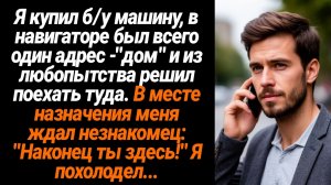 Жизненные Истории/Я купил б/у машину, в навигаторе был всего один адрес" дом", я решил поехать туда