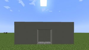 Как построить механическую дверь в майнкрафте.