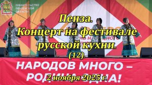 Пенза. Концерт на фестивале русской кухни. (12). 02.11.2025