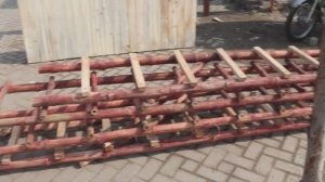 Процесс изготовления бамбуковой лестницы