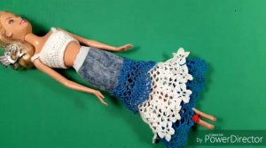 Юбка в стиле бохо для Барби