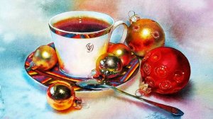 Акварельное чаепитие от художника Любови Титовой.