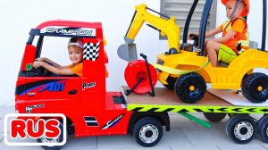 Ники и Влад играют в детские машинки! Коллекция видео для детей!